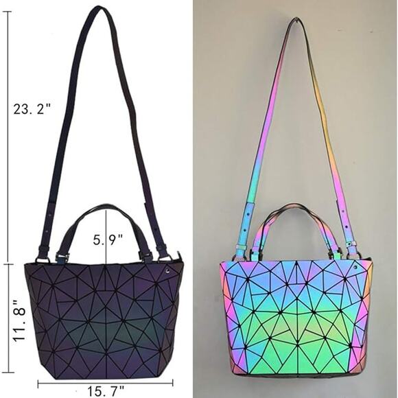 Geometric Pattern Crossbody Bag - Multicolor - Picture 2 of 5
